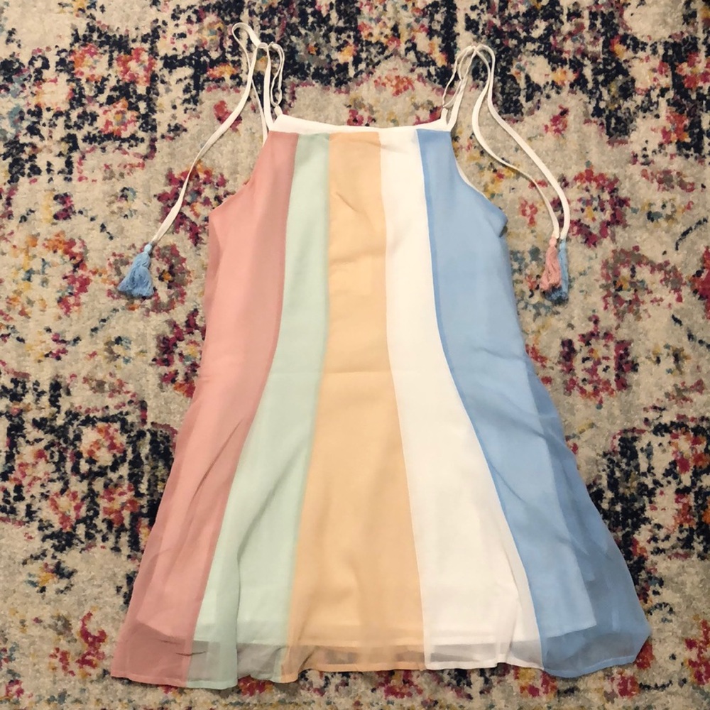 Pink Lily Striped Dress